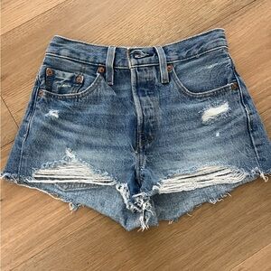 Levi's 501’s Classic Blue Jean Shorts